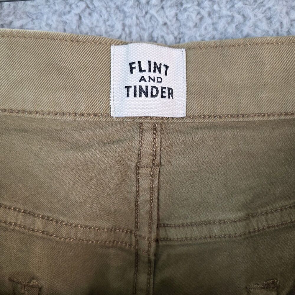 Flint and Tinder 365 Straight Fit Khaki Performance Stretch Jean Pants 38x32 NEW - Picture 4 of 12